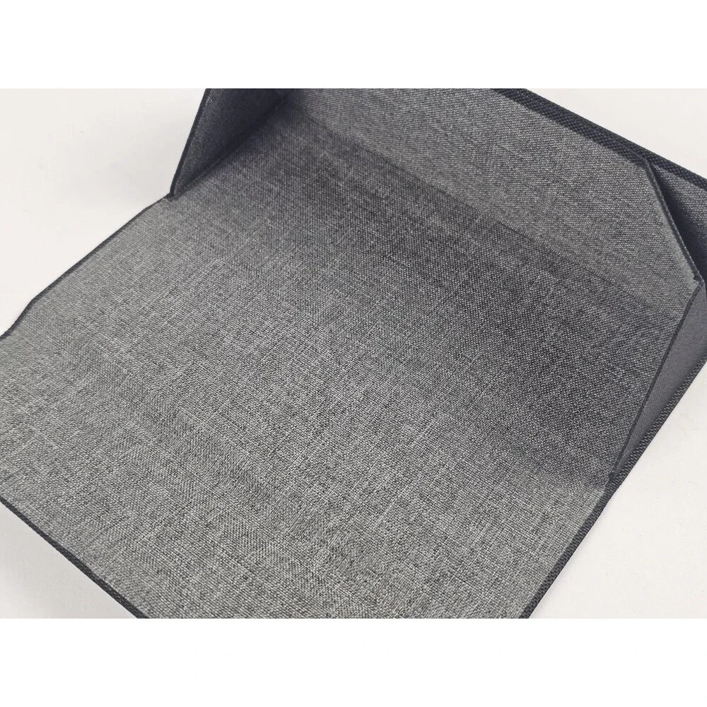 Kirkland Signature Black Triangle Eyeglass Glasses Magnetic Fabric Case